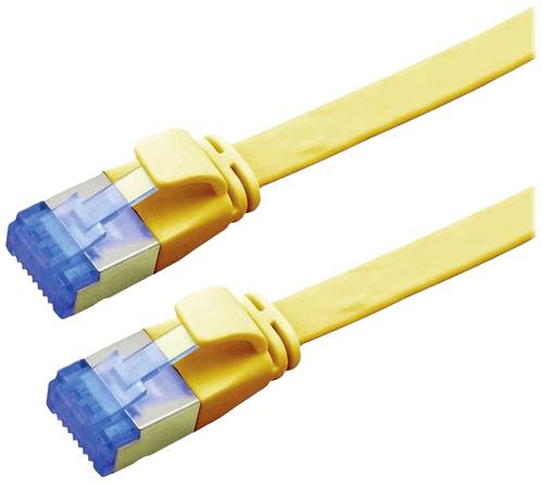 Value 21992131 RJ45 Netzwerkkabel, Patchkabel CAT 6a F/UTP 1.00m Gelb von Value