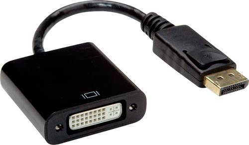 Value DisplayPort / DVI Adapterkabel DisplayPort Stecker, DVI-D 24+1pol. Buchse 0.15m Schwarz 12.99. von Value