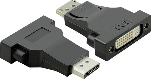 Value DisplayPort / DVI Adapterkabel DisplayPort Stecker, DVI-D 24+1pol. Buchse 0.15m Schwarz 12.99. von Value