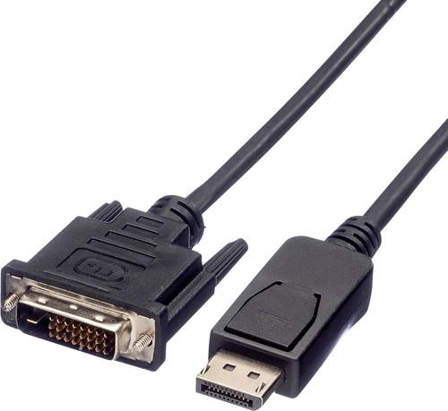 Value DisplayPort / DVI Adapterkabel DisplayPort Stecker, DVI-D 24+1pol. Stecker 1.50m Schwarz 11.99 von Value