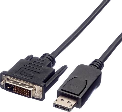 Value DisplayPort / DVI Adapterkabel DisplayPort Stecker, DVI-D 24+1pol. Stecker 3.00m Schwarz 11.99 von Value