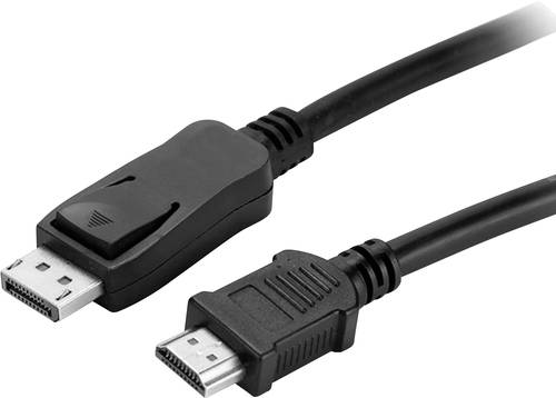 Value DisplayPort / HDMI Adapterkabel DisplayPort Stecker, HDMI-A Stecker 10.00m Schwarz 11.99.5784 von Value