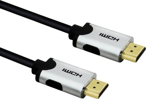 Value HDMI Anschlusskabel HDMI-A Stecker, HDMI-A Stecker 1.00m Schwarz 11.99.5940 doppelt geschirmt von Value