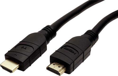 Value HDMI Anschlusskabel HDMI-A Stecker, HDMI-A Stecker 20.00m Schwarz 14.99.3453 Geschirmt HDMI-Ka von Value