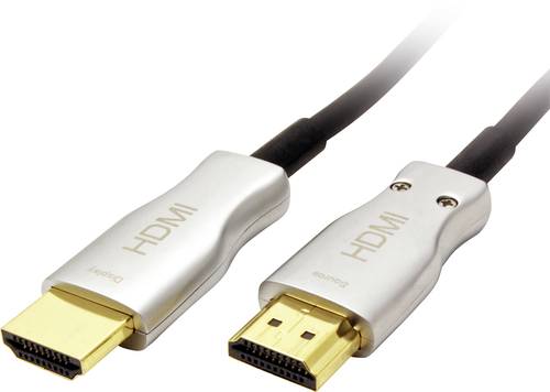 Value HDMI Anschlusskabel HDMI-A Stecker, HDMI-A Stecker 50.00m Silber 14.99.3482 Geschirmt HDMI-Kab von Value