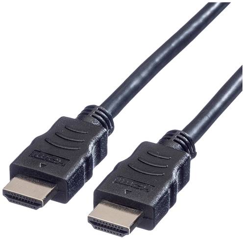 Value HDMI Anschlusskabel HDMI-A Stecker 1.00m Schwarz 11.99.5541 Geschirmt HDMI-Kabel von Value