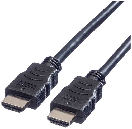 Value HDMI Anschlusskabel HDMI-A Stecker 10.00m Schwarz 11.99.5546 Geschirmt HDMI-Kabel von Value