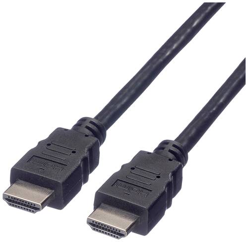 Value HDMI Anschlusskabel HDMI-A Stecker 10.00m Schwarz 11.99.5558 Geschirmt HDMI-Kabel von Value