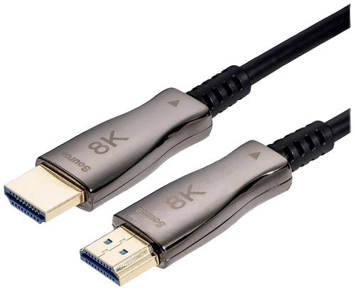 Value HDMI Anschlusskabel HDMI-A Stecker 20m Schwarz 14993485 High Speed-HDMI mit Ethernet HDMI-Kabe von Value
