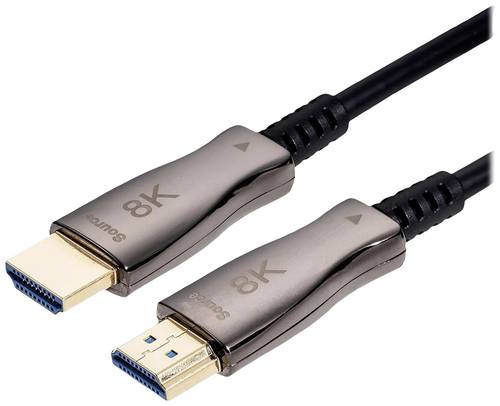 Value HDMI Anschlusskabel HDMI-A Stecker 50m Schwarz 14993487 High Speed-HDMI mit Ethernet HDMI-Kabe von Value