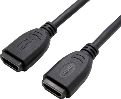 Value HDMI Verlängerungskabel HDMI-A Buchse, HDMI-A Buchse 0.20m Schwarz 12.99.3123 HDMI-Kabel von Value