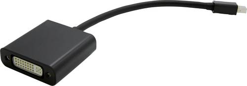 Value Mini-DisplayPort / DVI Adapterkabel Mini DisplayPort Stecker, DVI-D 24+1pol. Buchse 0.15m Schw von Value