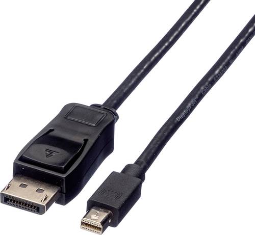 Value Mini-DisplayPort / DisplayPort Adapterkabel Mini DisplayPort Stecker, DisplayPort Stecker 3.00 von Value