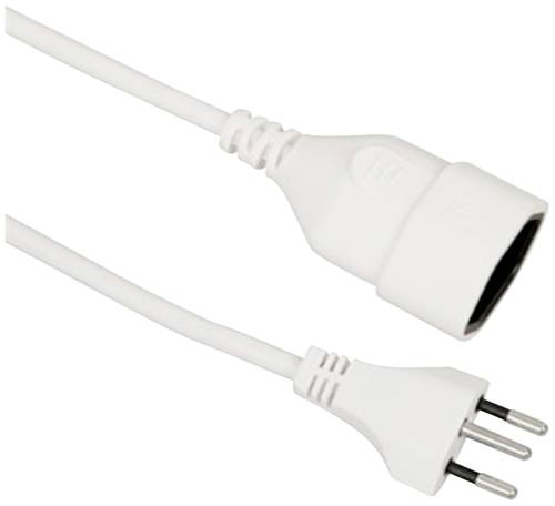 Value Strom Anschlusskabel [1x T12 Stecker - 1x T13 Steckdose] 3m Weiß von Value