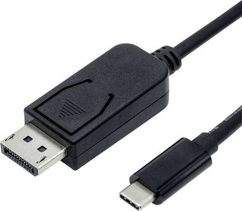 Value USB-C® / DisplayPort Adapterkabel USB-C® Stecker, DisplayPort Stecker 1.00m Schwarz 11.99.58 von Value