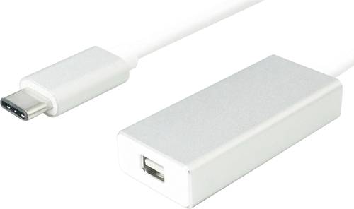 Value USB-C® / Mini-DisplayPort Adapterkabel USB-C® Stecker, Mini DisplayPort Buchse 0.10m Silber von Value