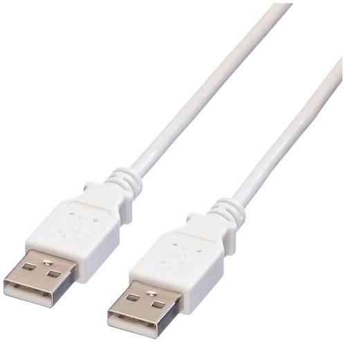 Value USB-Kabel USB 2.0 USB-A Stecker 0.80m Weiß Geschirmt 11.99.8909 von Value