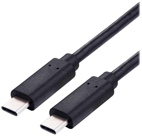 Value USB-Ladekabel USB 2.0 USB-C® Stecker 2.00m Schwarz 11998309 von Value
