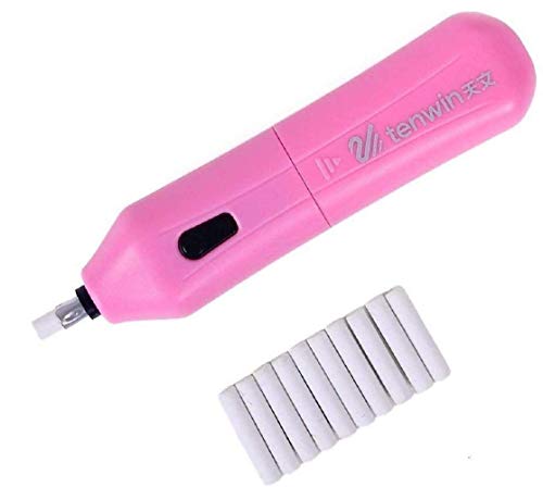 ValueHall Elektrischer Radierer Kit, automatische tragbare Gummi Bleistift Elektrischer Radierer mit 10 Radierer Refills, batteriebetrieben Radierer rose von ValueHall