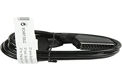 SCART Kabel SCART Stecker - SCART Stecker 1,50 m schwarz von Valueline