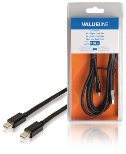 Valueline Kabel Mini DISPLAYPORT 2,00 m schwarz von Valueline