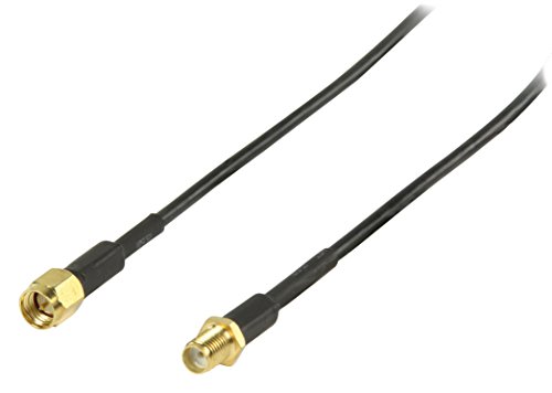 Valueline VGSP02010B20 SMA-Antennenkabel Stecker Kupplung 2 m schwarz von Valueline