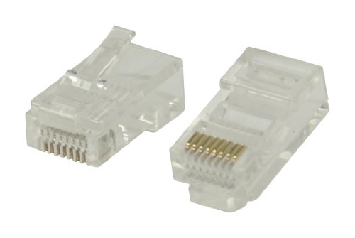 Valueline VLCP89331T Benutzerfreundliche RJ45 Stecker für UTP CAT5 Kabel mit flexiblen Innenleitern 10 Stück von Valueline