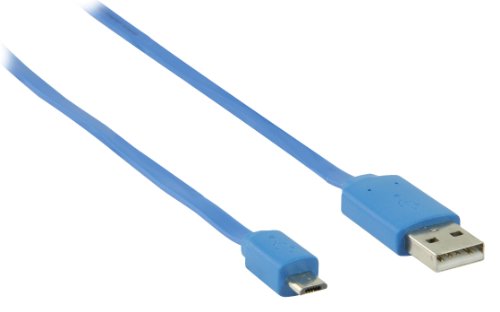 Valueline VLMP60410L1.00 USB 2.0 Adapterkabel (A-Stecker auf Micro-B-Stecker, 1m) blau von Valueline