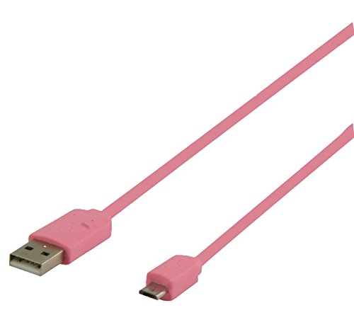 Valueline VLMP60410P1.00 USB 2.0 Adapterkabel (A-Stecker auf Micro-B-Stecker, 1m) pink von Valueline