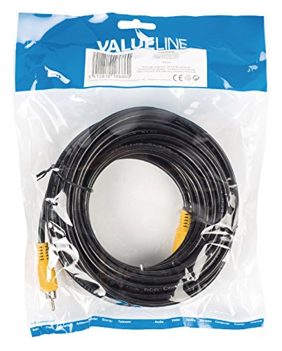 Valueline VLVP24100B100 Composite-Kabel (Cinch-Stecker, 10m) schwarz von Valueline