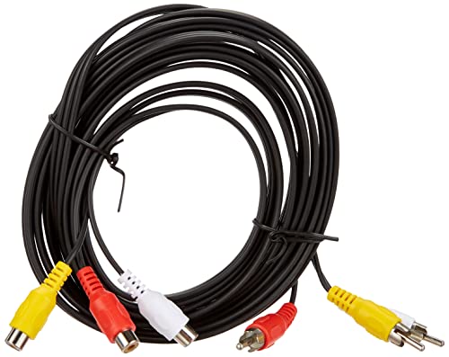 Valueline VLVP24305B50 Cinch AV-Verlängerungskabel (3X Cinch Stecker, 5m) schwarz von Valueline