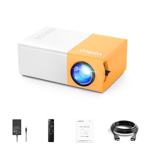 Vamvo Mini Beamer YG300Pro, tragbarer LED-Videoprojektor, kompatibel mit Smartphone/PS4/Fire Stick, 1080p Full HD, Bluetooth 5.4 Audio, Yellow+White, HDMI/USB/3,5 mm Klinkenstecker Vamvo Mini Beamer YG300Pro, tragbarer LED-Videoprojektor, kompatibel mit Smartphone/PS4/Fire Stick, 1080p Full HD, Bluetooth 5.4 Audio, Yellow+White, HDMI/USB/3,5 mm Klinkenstecker von Vamvo