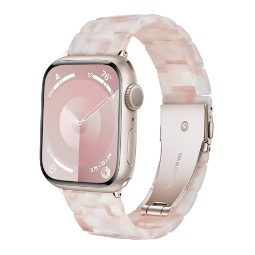 Vamyzji Kompatibel mit Apple Watch Armband 41mm 40mm 38mm, für Apple Watch Series 9 Series 8 Series 7 6 5 4 3 2 1 iWatch SE/SE 2,Leichtes Harz Verstellbares Sport iWatch Armband für Damen Herren Vamyzji Kompatibel mit Apple Watch Armband 41mm 40mm 38mm, für Apple Watch Series 9 Series 8 Series 7 6 5 4 3 2 1 iWatch SE/SE 2,Leichtes Harz Verstellbares Sport iWatch Armband für Damen Herren von Vamyzji