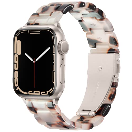 Vamyzji Kompatibel mit Apple Watch Armband 49mm 45mm 44mm 42mm, Leichtes Harz Verstellbares Sport Ersatzband für Apple Watch Serie 9 8 7 6 5 4 3 2 1, für SE 2 / SE 1, Ultra 49mm,Ultra 2, Damen,Herren von Vamyzji