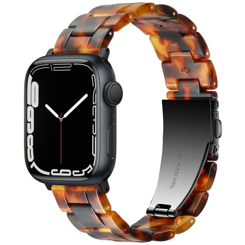 Vamyzji Kompatibel mit Apple Watch Armband 49mm 45mm 44mm 42mm, für Apple Watch Serie 9 8 7 6 5 4 3 2 1 iWatch SE/SE2, Ultra/Ultra 2 49mm, Leichtes Harz Verstellbares Sport Ersatzband für Damen Herren von Vamyzji