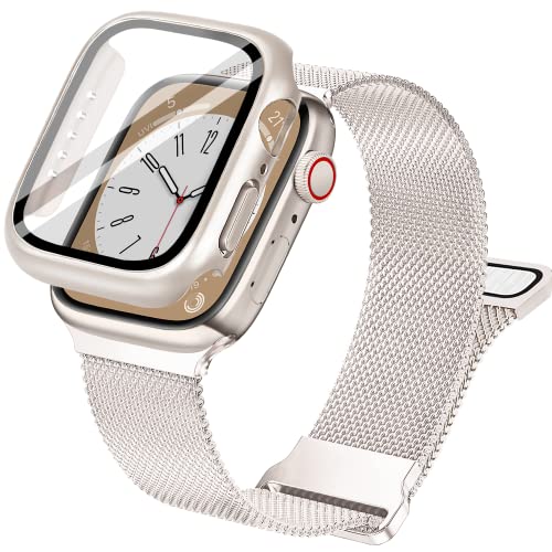 Vamyzji Kompatibel mit Apple Watch se Armband mit 40mm Gehäuse, Edelstahl Mesh Loop Magnetisch, Verstellbares für Apple Watch se 40mm Armband/Apple Watch 6 5 4 Armband 40mm Damen Herren (Polarstern) Vamyzji Kompatibel mit Apple Watch se Armband mit 40mm Gehäuse, Edelstahl Mesh Loop Magnetisch, Verstellbares für Apple Watch se 40mm Armband/Apple Watch 6 5 4 Armband 40mm Damen Herren (Polarstern) von Vamyzji