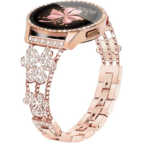 Vamyzji Kompatibel Mit Samsung Galaxy Watch 4/5 Armband 40mm, Metallarmband, Leicht Verstellbar, Glamourös, Glänzend für Damen Vamyzji Kompatibel Mit Samsung Galaxy Watch 4/5 Armband 40mm, Metallarmband, Leicht Verstellbar, Glamourös, Glänzend für Damen von Vamyzji
