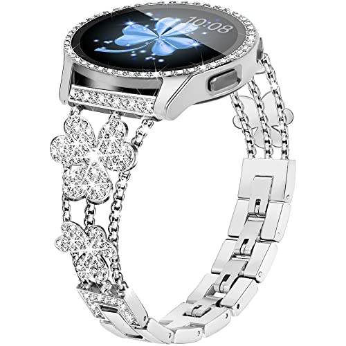 Vamyzji Kompatibel mit Samsung Galaxy Watch 4 Armband 40mm,Samsung Galaxy Watch 5 armband 40mm, Metallarmband für Samsung Watch 4 mit 40mm Gehäuse,Leicht Verstellbares,Glamouröses,Glänzendes Damen Vamyzji Kompatibel mit Samsung Galaxy Watch 4 Armband 40mm,Samsung Galaxy Watch 5 armband 40mm, Metallarmband für Samsung Watch 4 mit 40mm Gehäuse,Leicht Verstellbares,Glamouröses,Glänzendes Damen von Vamyzji