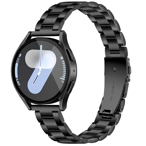 Vamyzji Kompatibel mit Samsung Galaxy Watch 7 6/5/4/FE Armband 40mm 44mm,Metallband für Samsung Galaxy Watch 6 Classic 47mm 43mm,Galaxy Watch 5 Pro,Watch 4 Classic 42mm 46mm/Watch 3 Schwarz Vamyzji Kompatibel mit Samsung Galaxy Watch 7 6/5/4/FE Armband 40mm 44mm,Metallband für Samsung Galaxy Watch 6 Classic 47mm 43mm,Galaxy Watch 5 Pro,Watch 4 Classic 42mm 46mm/Watch 3 Schwarz von Vamyzji