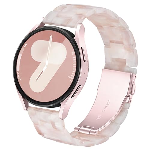 Vamyzji für Samsung Galaxy Watch 7 6 5 4 FE 40mm 44mm Armband, Leichtes Wasserfestes Harz Verstellbares Ersatzband für Samsung Watch 6 4 Classic / 5 Pro/Active 2 Damen Herren Vamyzji für Samsung Galaxy Watch 7 6 5 4 FE 40mm 44mm Armband, Leichtes Wasserfestes Harz Verstellbares Ersatzband für Samsung Watch 6 4 Classic / 5 Pro/Active 2 Damen Herren von Vamyzji