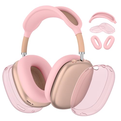 Meliya Hülle für Airpods Max 2024 2020, Ultradünne TPU & Silicone Schutzhülle für Apple Airpods Max Kopfhörer Zubehör- Stoßfest und Kratzfestes Airpods Max Transparente Case Cover Meliya Hülle für Airpods Max 2024 2020, Ultradünne TPU & Silicone Schutzhülle für Apple Airpods Max Kopfhörer Zubehör- Stoßfest und Kratzfestes Airpods Max Transparente Case Cover von Vancle