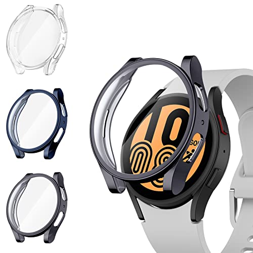 Vancle 3-Stück Schutzhülle Kompatibel mit Samsung Galaxy Watch 5/Galaxy Watch 4 40mm 44mm Schutzfolie, TPU Ultradünner Vollschutz Gehäuse Schutz Hülle für Galaxy Watch 5 4 (40mm) von Vancle