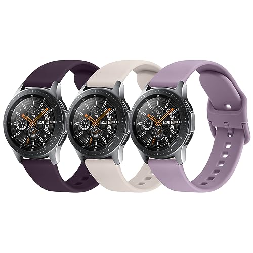 Vancle 3Pack für Huawei Watch GT2 Armband 46mm/Huawei Watch GT/Huawei Watch GT 3/Huawei Watch GT3 Pro 46mm/Huawei Watch GT2 Pro/2e,22mm Silikon Sport Ersatzarmbänder Uhrenarmband für Damen Herren von Vancle
