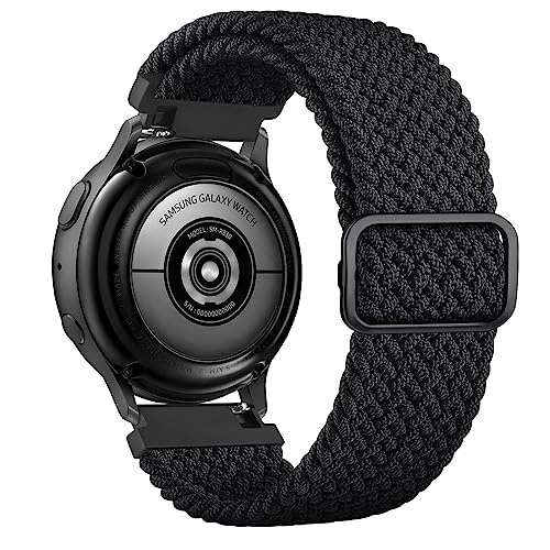 Vancle Armband für Samsung Galaxy Watch 5/4 40mm 44mm/Galaxy Watch 5 Pro 45mm/Galaxy Watch 4 Classic 42mm 46mm für Herren Damen, 20mm Geflochtenes Nylon Armbänder Elastisch Verstellbares Ersatzarmband von Vancle