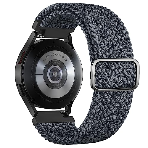 Vancle Armband für Samsung Galaxy Watch 5/4 40mm 44mm/Galaxy Watch 5 Pro 45mm/Galaxy Watch 4 Classic 42mm 46mm für Herren Damen, 20mm Geflochtenes Nylon Armbänder Elastisch Verstellbares Ersatzarmband von Vancle