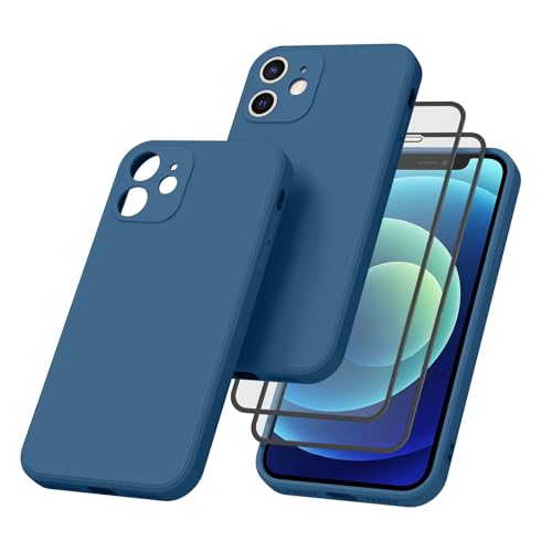 Vancle 3-in-1 für iPhone 12 Mini Hülle mit 2 Stück Panzerglas, Dünne Silikon Schutzhülle mit Stoßdämpfung und Weiches Faserfutter für iPhone 12 Mini Case Cover Vancle 3-in-1 für iPhone 12 Mini Hülle mit 2 Stück Panzerglas, Dünne Silikon Schutzhülle mit Stoßdämpfung und Weiches Faserfutter für iPhone 12 Mini Case Cover von Vancle