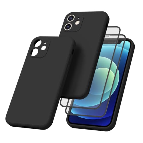 Vancle 3-in-1 für iPhone 12 Mini Hülle mit 2 Stück Panzerglas, Dünne Silikon Handyhülle für iPhone 12 Mini 5,4" Schutzhülle mit Stoßdämpfung und Weiches Faserfutter für iPhone 12 Mini Case Cover Vancle 3-in-1 für iPhone 12 Mini Hülle mit 2 Stück Panzerglas, Dünne Silikon Handyhülle für iPhone 12 Mini 5,4" Schutzhülle mit Stoßdämpfung und Weiches Faserfutter für iPhone 12 Mini Case Cover von Vancle