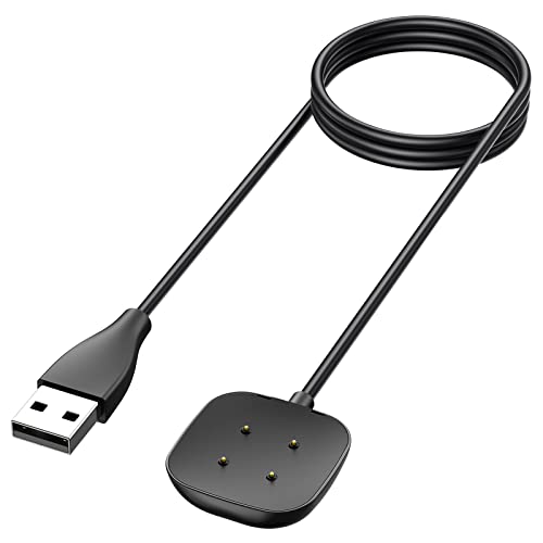 Vancle Ladekabel Kompatibel mit Versa 4/Versa 3/Sense 2/Sense Ladegerät, USB Ladestation für Versa4/3/Sense2/1 (100cm) von Vancle