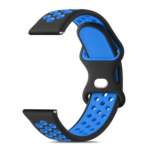 Vancle Uhrenarmband 20mm Herren Damen, Neues Wasserdichtes Silikon Armband 20mm Smartwatch Zubehör Zweifarbiges Atmungsaktives Armbänder für Herren Damen Vancle Uhrenarmband 20mm Herren Damen, Neues Wasserdichtes Silikon Armband 20mm Smartwatch Zubehör Zweifarbiges Atmungsaktives Armbänder für Herren Damen von Vancle