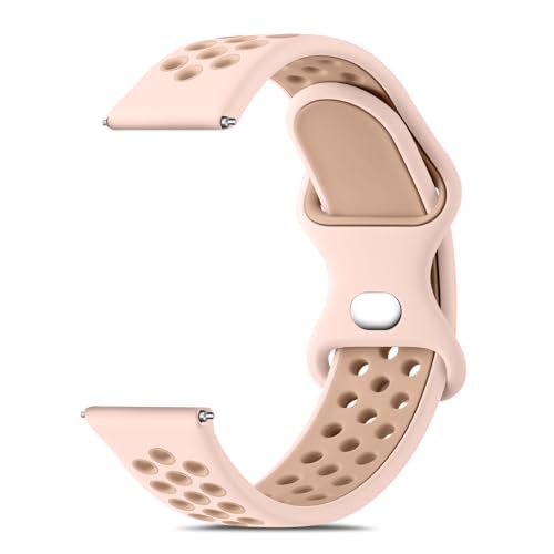 Vancle Uhrenarmband 22mm Herren Damen, Neues Wasserdichtes Silikon Armband 22mm Smartwatch Zubehör Zweifarbiges Atmungsaktives Armbänder für Herren Damen Vancle Uhrenarmband 22mm Herren Damen, Neues Wasserdichtes Silikon Armband 22mm Smartwatch Zubehör Zweifarbiges Atmungsaktives Armbänder für Herren Damen von Vancle